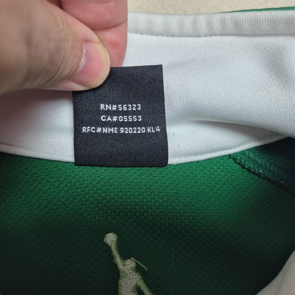 Nike Michael Jordan Warm-Up Basketball Track Jacket Men's Sz L 90's VTG Grn/Wht - Picture 9 of 10
